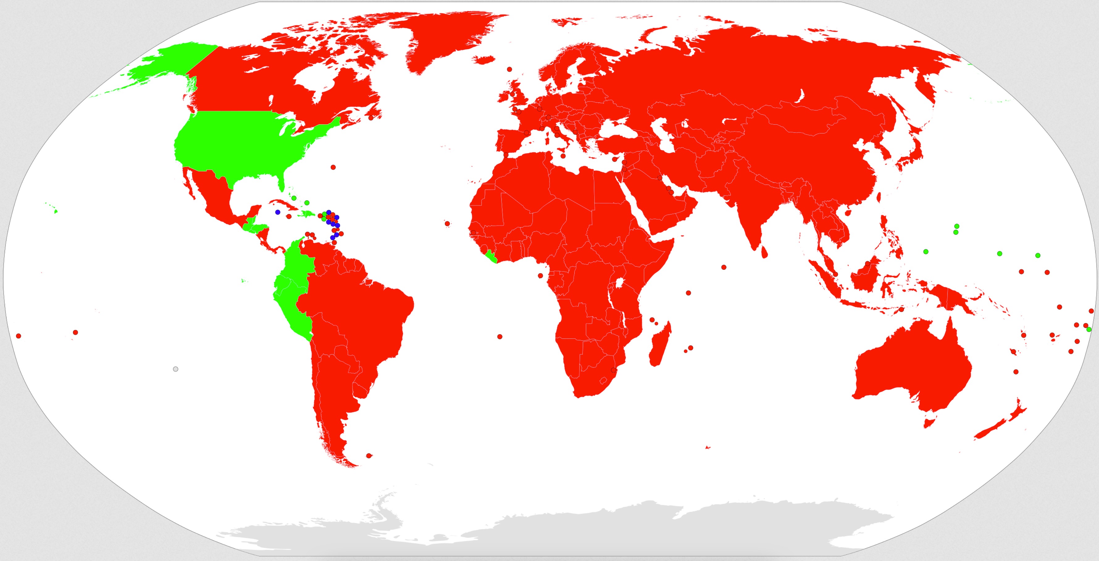 Worldwide usage of Gallons and Liters